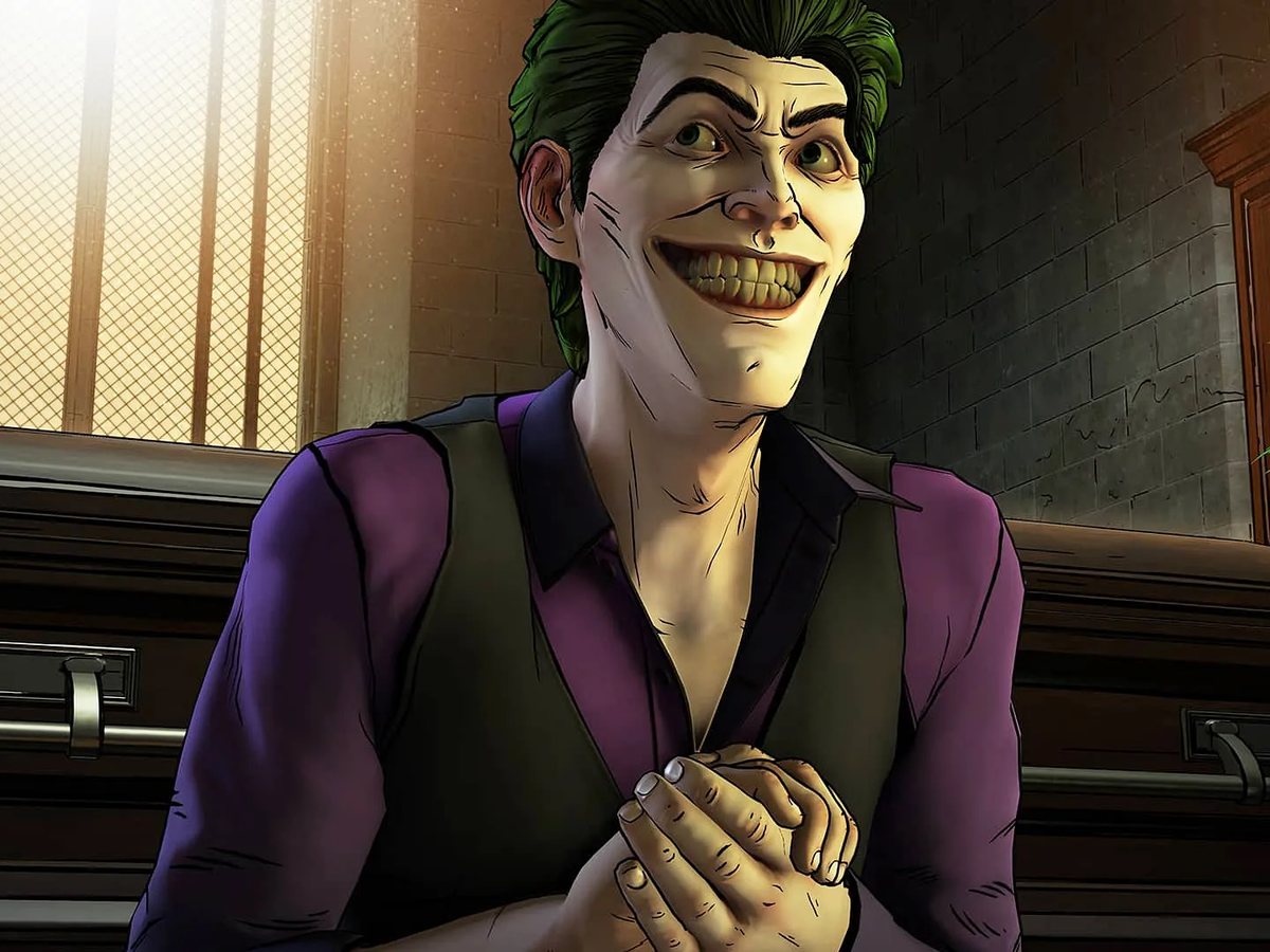 Batman: The Enemy Within: John Doe grinning in a funeral parlor